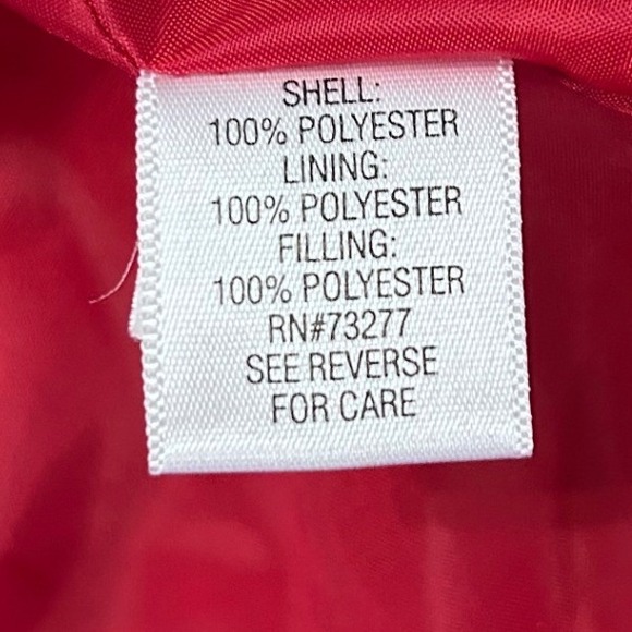 Croft & Barrow Red Plaid Quilted Puffer Vest Size Large Women's - Picture 6 of 7